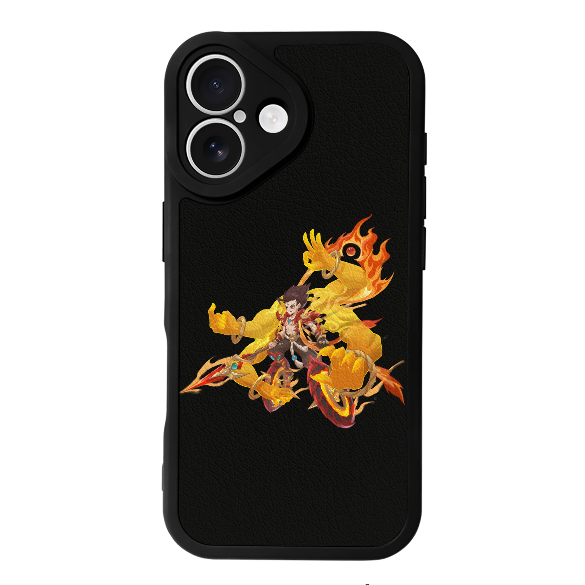 （画像用） Ne Zha 2 ナタ 魔童の大暴れ 【iPhone 16シリーズ対応】シリコンスマホケース（レザー調） 材質：シリコン